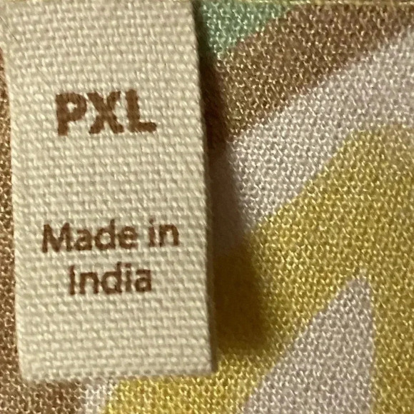 NWT SOFT SURROUNDINGS WO SIZ XL PETITE TUNIC TOP YELLOW BLACK SAGE FLORAL DESIGN - Picture 6 of 15